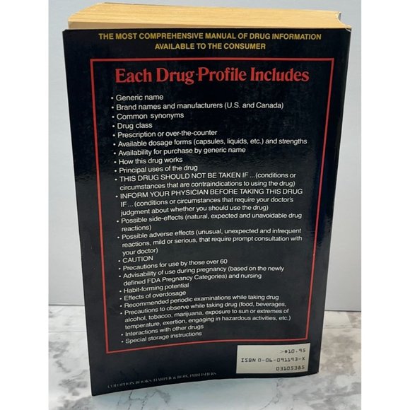 The Essential Guide to Prescription Drugs James W Long 4th Ed 1985 Paperback - Picture 4 of 10